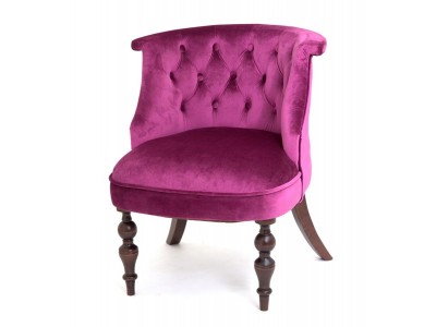 Кресло Бархат (темный тон / 26 - темно-розовый)