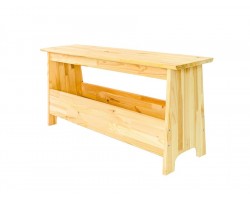 Скамья с отделением для хранения (не окрашенная)