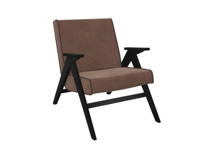 Кресло "Вест" (Венге, ткань Verona Brown, кант Verona Wenge)