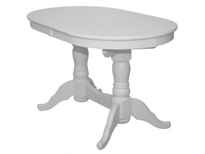 Стол Презент (Белый/массив березы, Шпон)