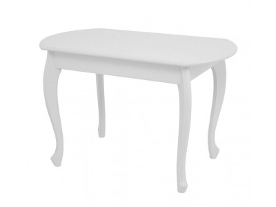 Стол "Венеция" (Белый/массив березы, Шпон)