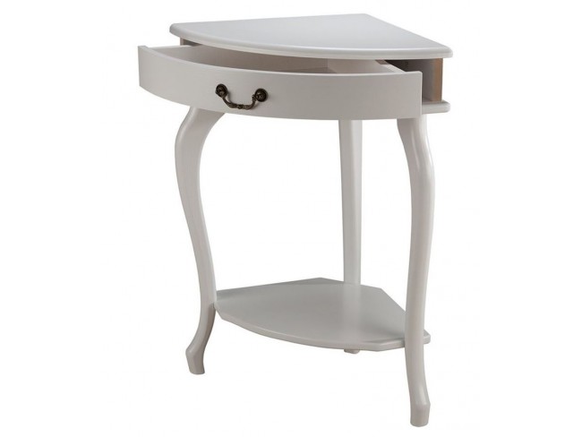 Консоль угловая "Элегант" (молочный дуб) Вис