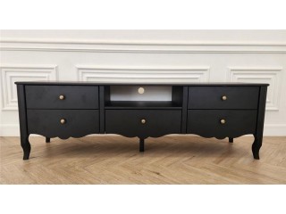 ТВ-тумба "Версаль" Асти (черный матовый) Вис