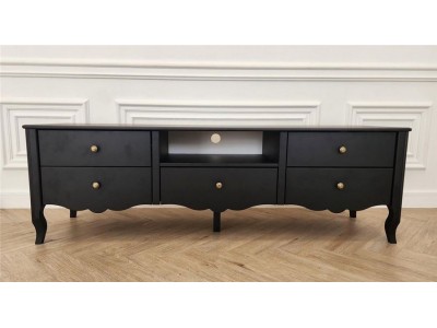 ТВ-тумба "Версаль" Асти (черный матовый) Вис