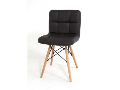 Стул S-811MT (PU BLACK / натуральный) БАЗОВЫЙ