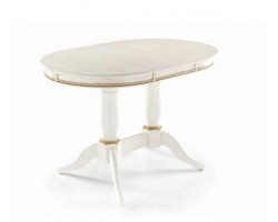 Стол Овал "Милорд" (80х120х160) Эмаль 1013 + патина золото