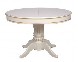 Стол Дуглас-1 Лайт 1200(1700), слоновая кость с золотой патиной