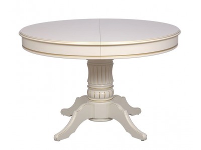 Стол Дуглас-1 Лайт 1200(1700), слоновая кость с золотой патиной