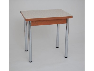 Стол "Ломберный" (Итальянская мозайка 4051/ЛДСП+кромка темная/ноги хром)