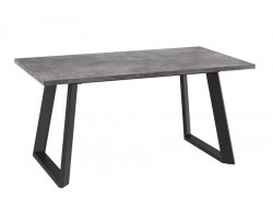 Стол раздвижной Loft Lux-160 (205)х90 Дымчатая керамика/Чёрный