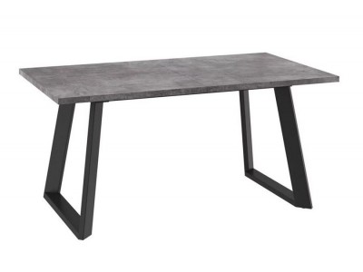 Стол раздвижной Loft Lux-160 (205)х90 Дымчатая керамика/Чёрный