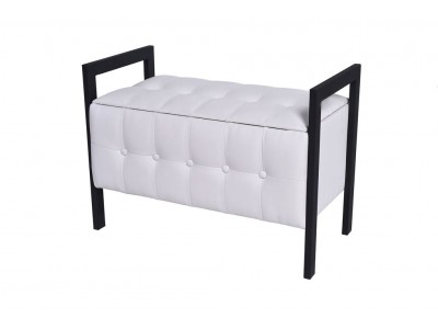 Пуф "Луго" (Леон) белый