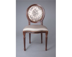 Стул "Милорд-15" (Темный орех+патина / ткань Luiza Mocco)