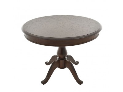 Стол "Фабрицио-1" раздвижной (D 1000 / Цвет дерева: Тон 7 Орех темный)