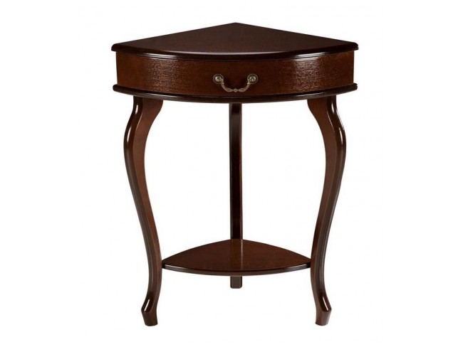 Консоль угловая "Элегант" (орех) Вис