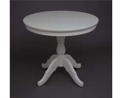 Стол обеденный Круглый-0090 (слоновая кость 9001)