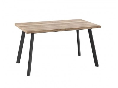 Стол раздвижной БОРГ-140(180)х85 Дуб каньон/Чёрный