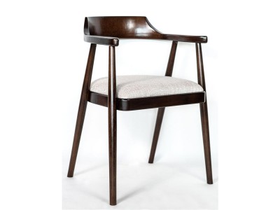 Полукресло венское Mercurius (темный орех орех/ткань Тесла 01)