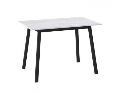 ТИРК стол раздвижной 110(140)х70, Серый сланец/Черный