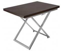 Стол-трансформер Modest (Венге/опоры хром лак)