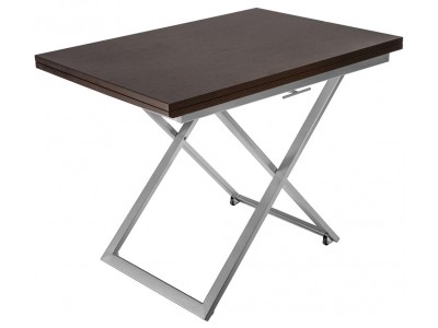 Стол-трансформер Modest (Венге/опоры хром лак)