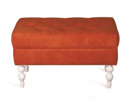 Банкетка Виктория (эмаль белая / G08 - морковный)