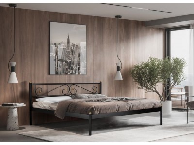 Кровать Шарм (180х200/мет. основание) Черный
