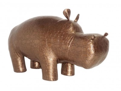 Пуф Бегемот GLOSSY DINAZOR 3539 (темное золото)