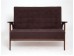 Диван двухместный РЕТРО (темный тон / RS32 - коричневый)
