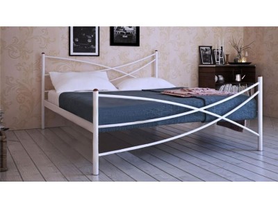 Кровать Лиана (160х200/металлическое основание) Белый
