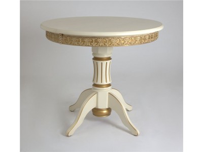 Стол "Милорд" (90х120 + юбка) 1013+патина золото