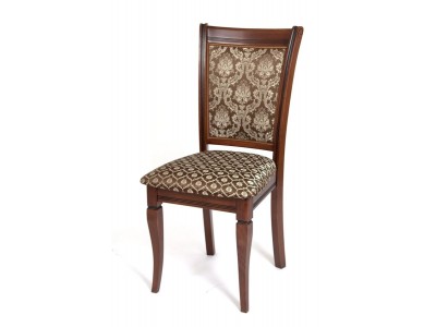 Стул "Милорд №8 Стул (Темный орех + патина темная / ткань Yara 22/1; Yara diamond 22/1)