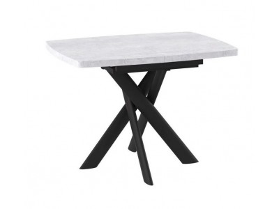 Стол Andres-110 (110/145 х 80 / серый сланец / черный)