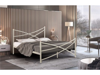 Кровать Лиана (120х200/металлическое основание) Бежевый