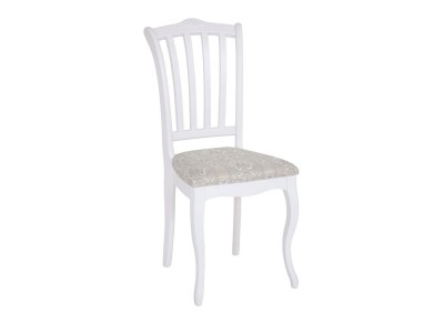 Стул Ланна (тон 304 белый/ткань Рио полоса 17)