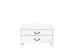Прикроватная тумбочка Джульетта широкая 2 ящика (Молочный дуб) Ls