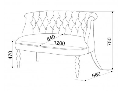 Диван Бархат (темный тон / G08 - морковный)