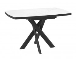Стол Andres-130 (130/165 х 85 /кварцит-HPL/черный)