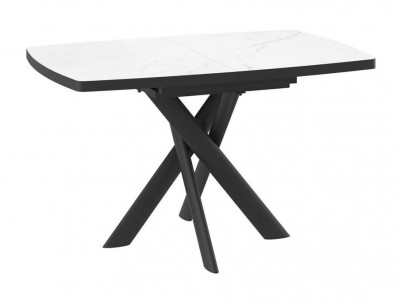 Стол Andres-130 (130/165 х 85 /кварцит-HPL/черный)