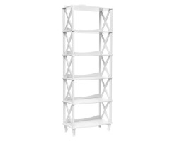 Этажерка-стеллаж широка ДЖУЛЬЕТТА -5 (Молочный дуб) Ls