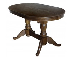 Стол Презент (Орех темный/массив березы, Шпон)