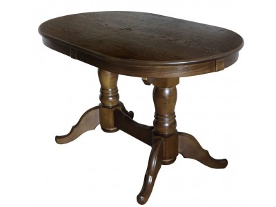 Стол Презент (Орех темный/массив березы, Шпон)