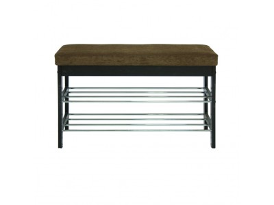 Банкетка "Грейс" (Венге/ткань Бурая) Ls