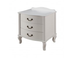 Тумбочка прикроватная "Джульетта" 3 ящ. (молочный дуб) Вис