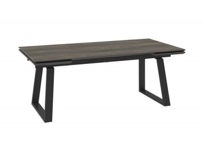 Cтол с керамическим покрытием Chelsy-200 (200+45+45)х98 / Оak vintage premium cer/Черный