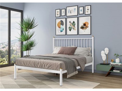 Кровать односпальная АРЗУ (120х200/металлическое основание) Белый