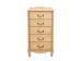 Комод "Джульетта" узкий 5 ящ.(светлый дуб) Вис