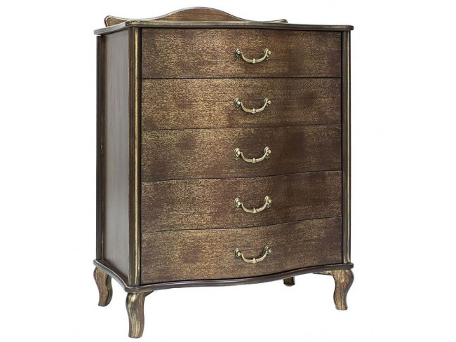 Комод "Джульетта" (орех/золотая патина ) Вис