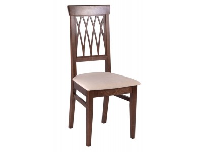 Стул "Кристиан" (ткань: Вивальди 02 /дерево:Тон 7 Орех темный)
