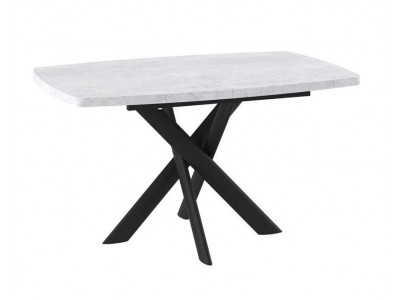 Стол Andres-130 (130/165 х 85 / серый сланец / черный)